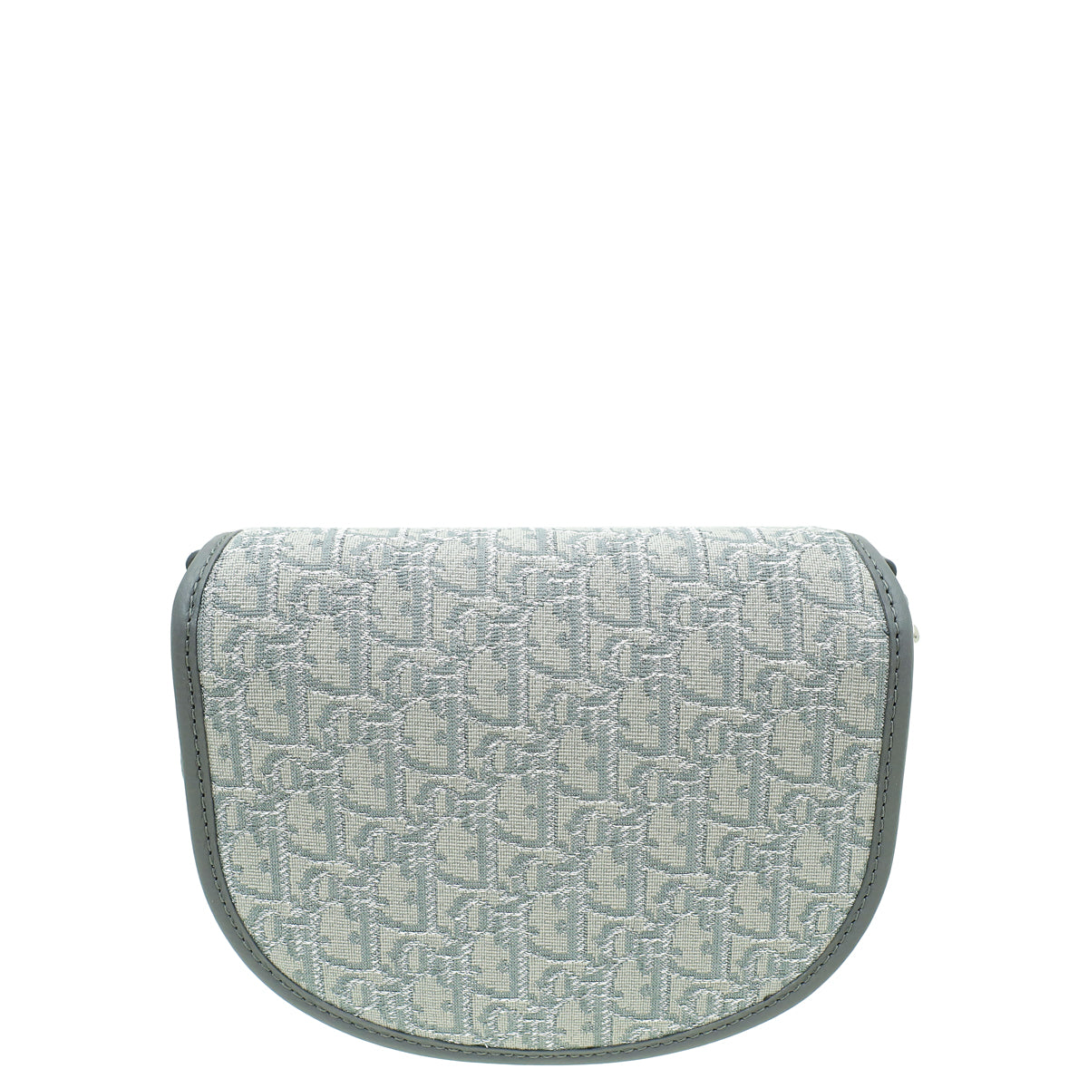 Christian Dior Metallic Grey Oblique Mini Gallop Bag-Christian Dior-THE CLOSET
