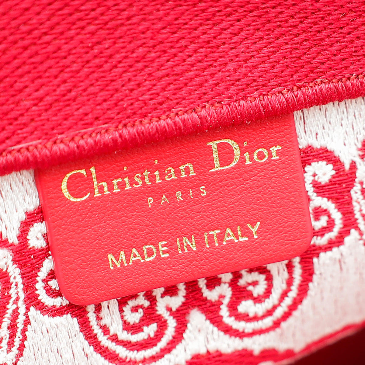 Christian Dior Bicolor Book Tote Dior Bandana Embroidery Medium Bag