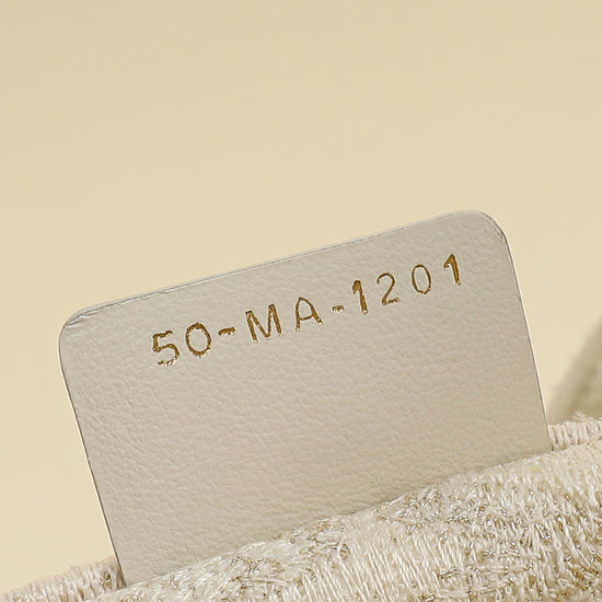 Christian Dior Bicolor Toile de Jouy Book Tote Medium Bag With MU Initials