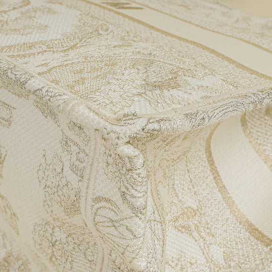 Christian Dior Bicolor Toile de Jouy Book Tote Medium Bag With MU Initials