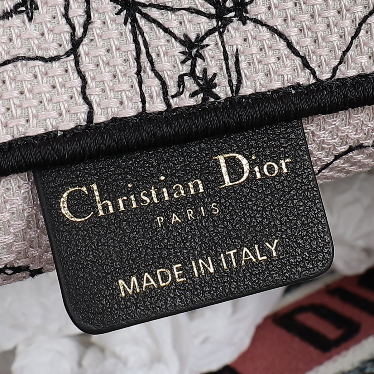 Christian Dior Multicolor Constellation Embroidery Book Tote Medium Bag w/USH Initials