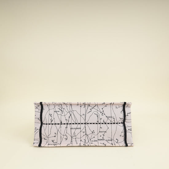 Christian Dior Multicolor Constellation Embroidery Book Tote Medium Bag w/USH Initials