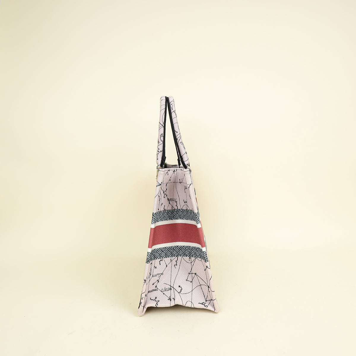 Christian Dior Multicolor Constellation Embroidery Book Tote Medium Bag w/USH Initials