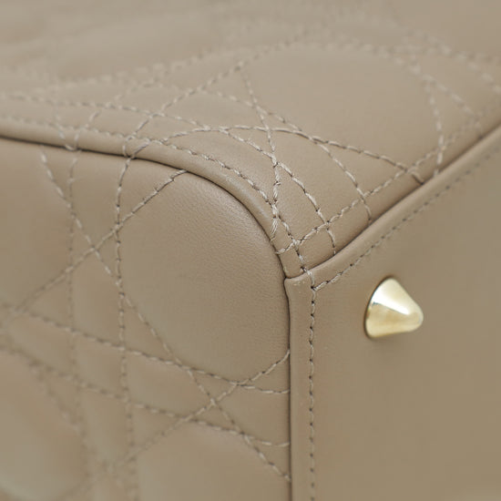 Christian Dior Warm Taupe Lady Dior Medium Bag