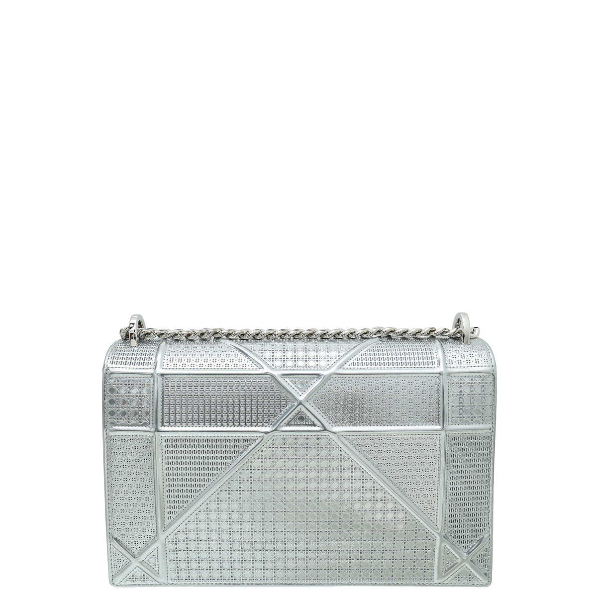 Christian Dior Silver Diorama Micro Cannage Large Bag-Christian Dior-THE CLOSET