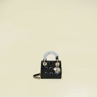 Christian Dior Black Lady Dior Mini Chain Bag