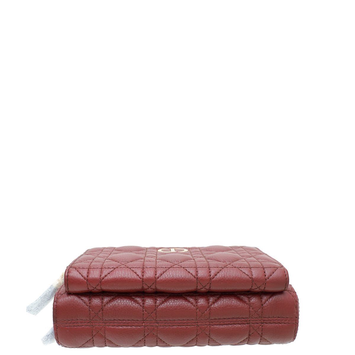 Christian Dior Burgundy Caro Double Pouch Bag