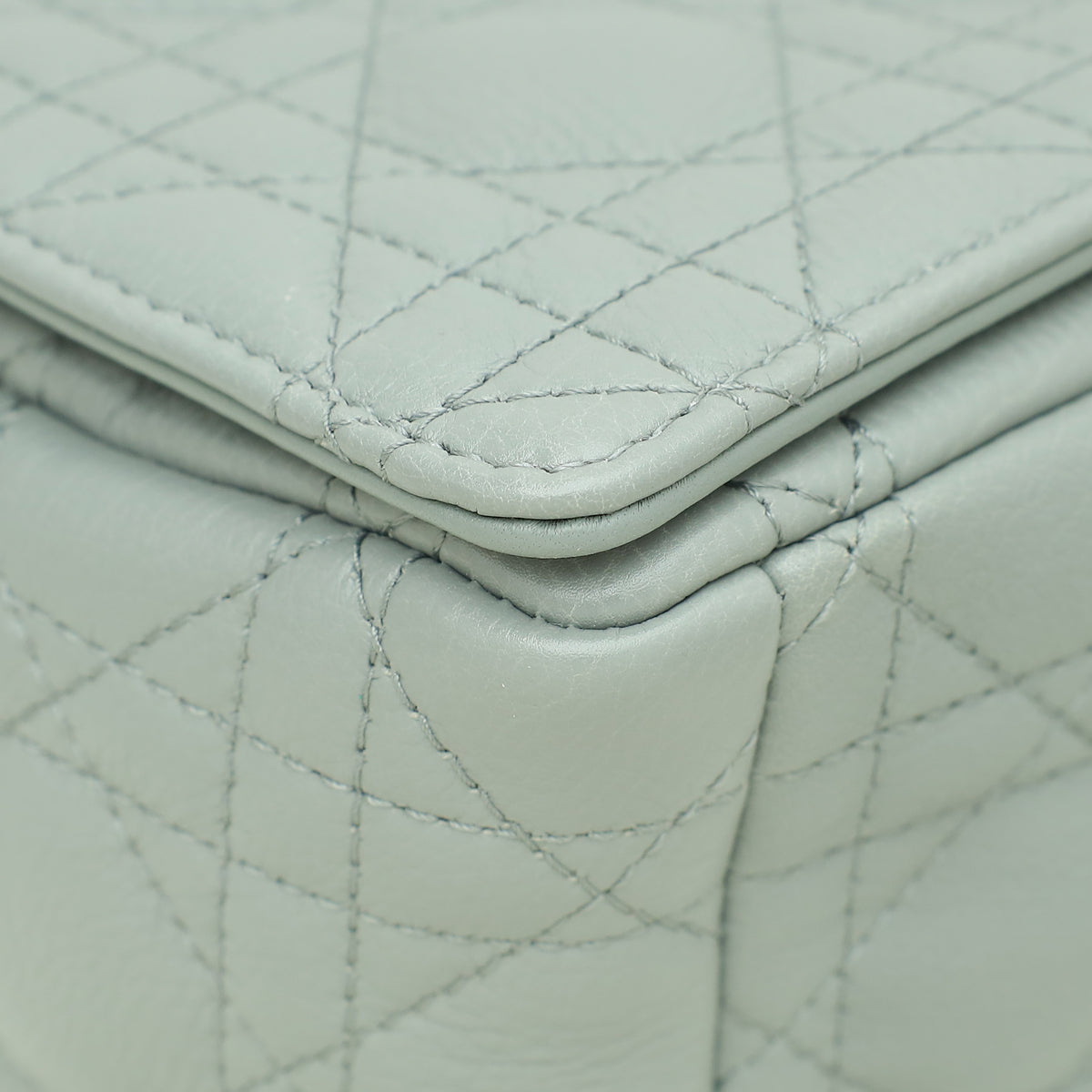 Christian Dior Grey Caro Medium Shoulder Bag