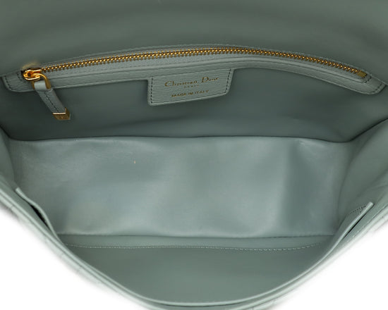 Christian Dior Grey Caro Medium Shoulder Bag