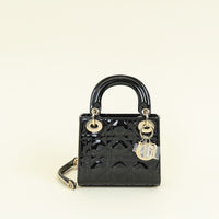 Christian Dior Black Chain Mini Lady Dior Bag