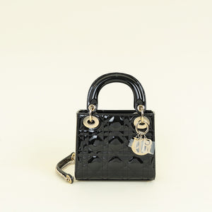 Christian Dior Black Chain Mini Lady Dior Bag