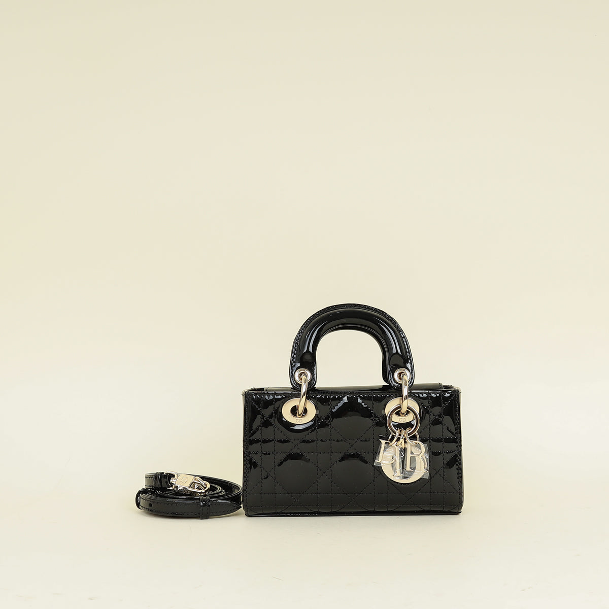 Christian Dior Black Lady-D Joy Micro Bag
