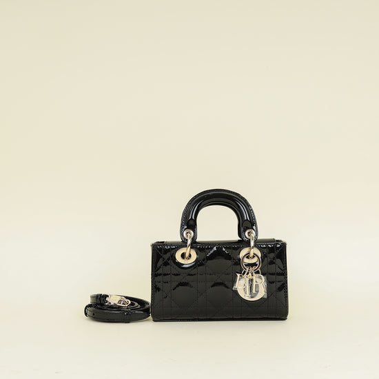 Christian Dior Black Lady-D Joy Micro Bag