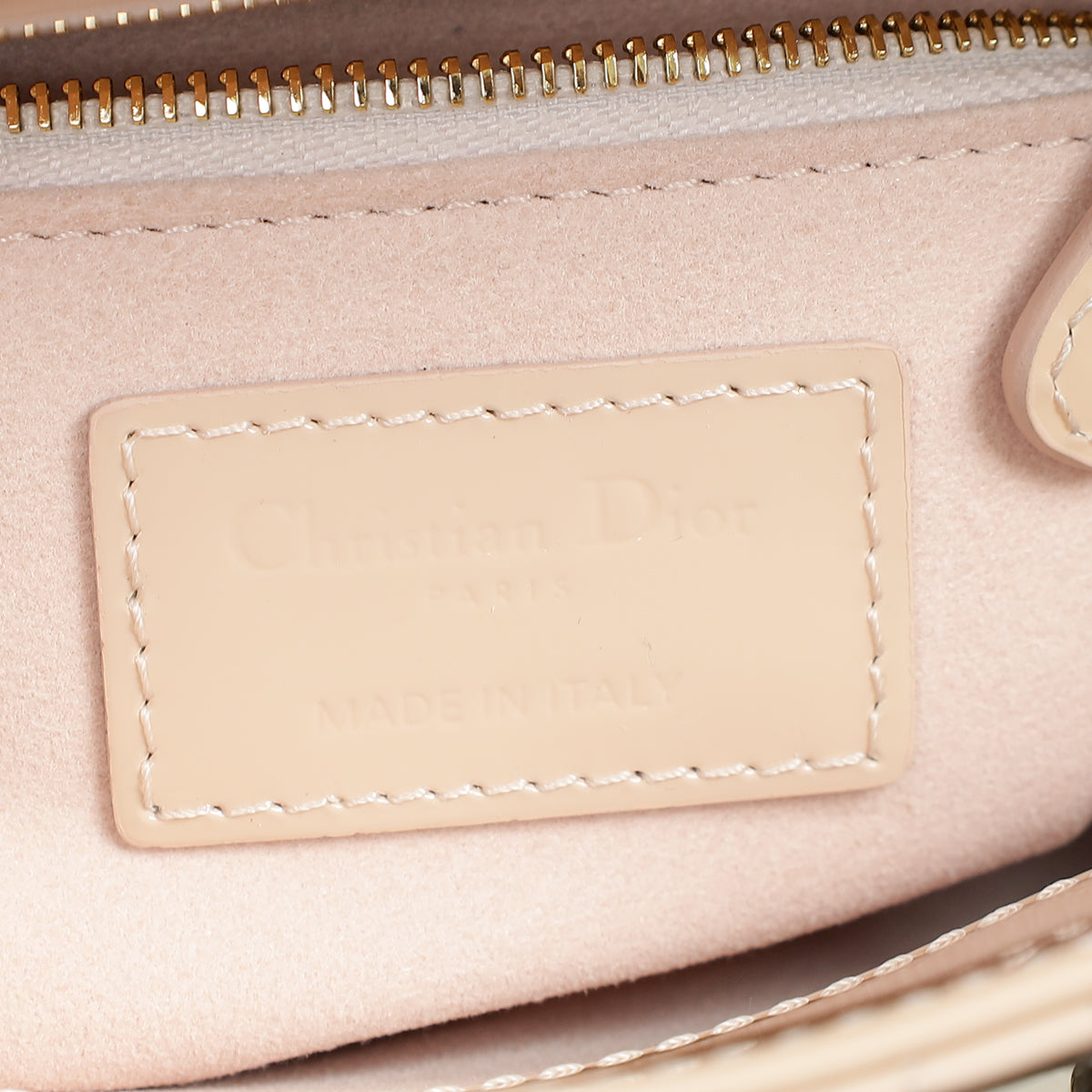 Christian Dior Powder Beige Lady Dior Mini Chain Bag