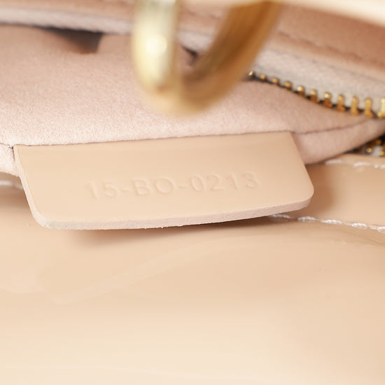 Christian Dior Powder Beige Lady Dior Mini Chain Bag