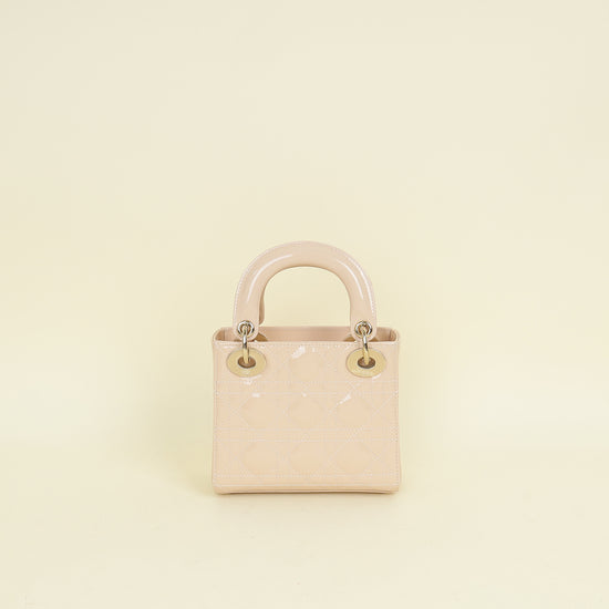 Christian Dior Powder Beige Lady Dior Mini Chain Bag