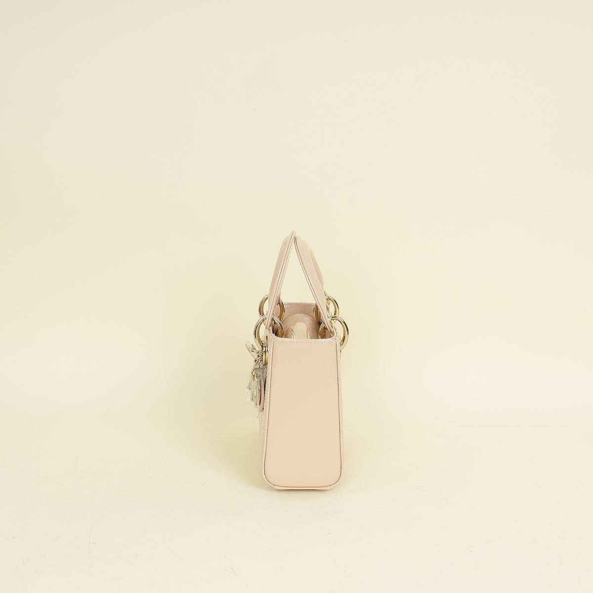 Christian Dior Powder Beige Lady Dior Mini Chain Bag