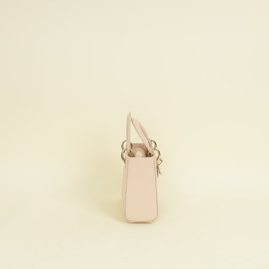 Christian Dior Powder Beige Lady Dior Mini Chain Bag