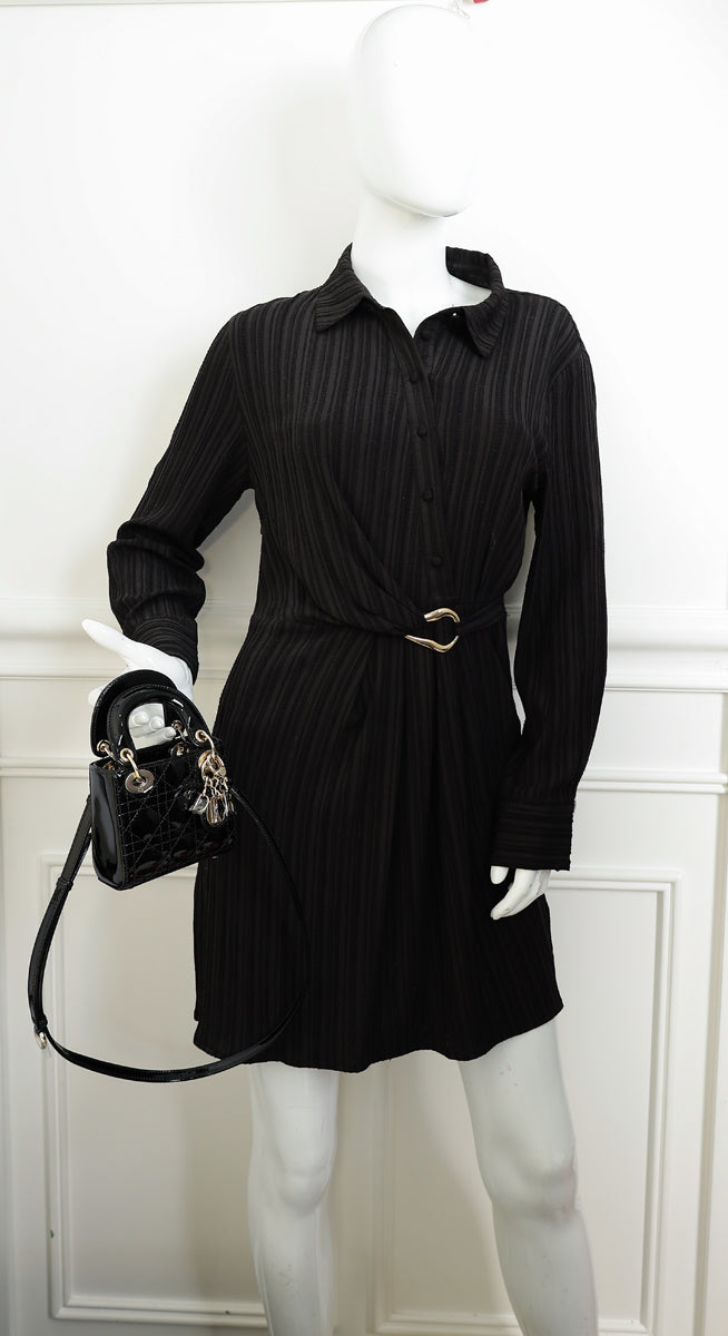 Christian Dior Black Lady Dior Micro Bag