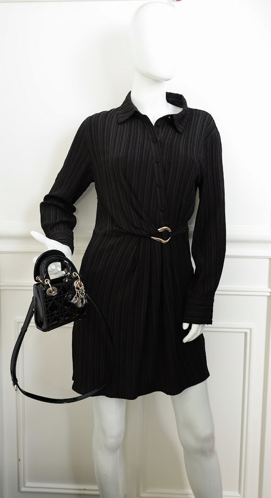 Christian Dior Black Lady Dior Micro Bag