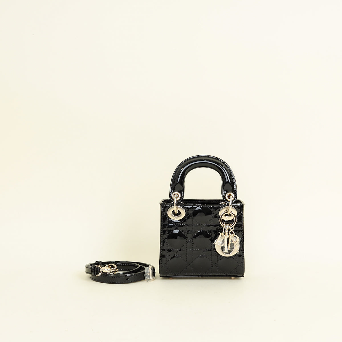 Christian Dior Black Lady Dior Micro Bag