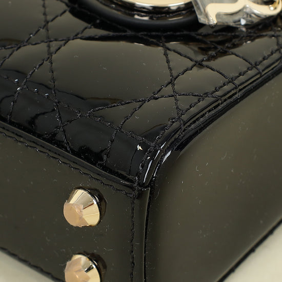 Christian Dior Black Lady Dior Micro Bag