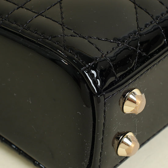 Christian Dior Black Lady Dior Micro Bag