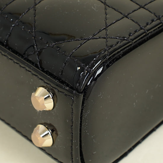 Christian Dior Black Lady Dior Micro Bag