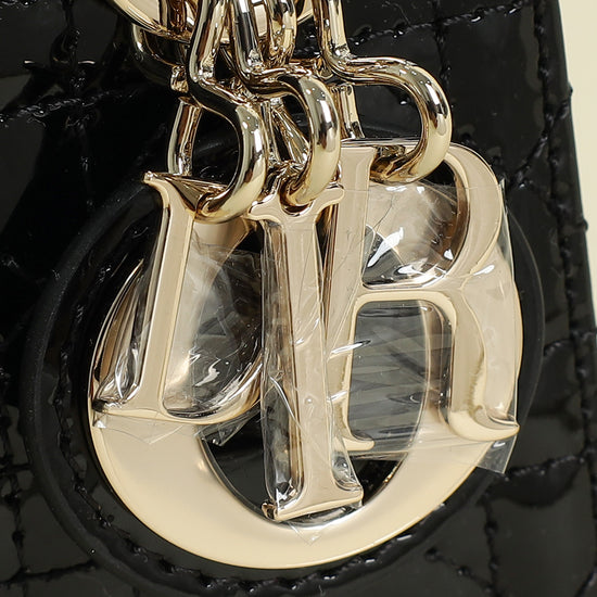 Christian Dior Black Lady Dior Micro Bag