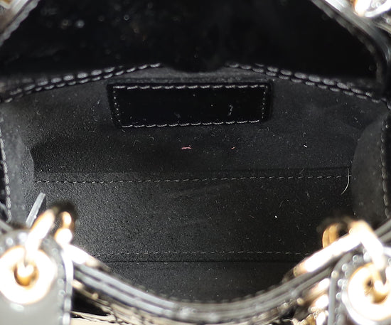 Christian Dior Black Lady Dior Micro Bag