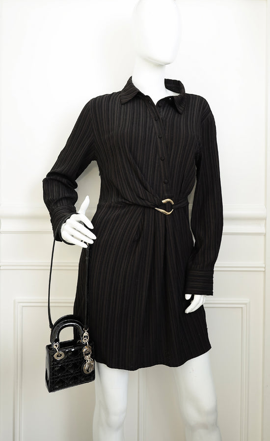 Christian Dior Black Lady Dior Micro Bag