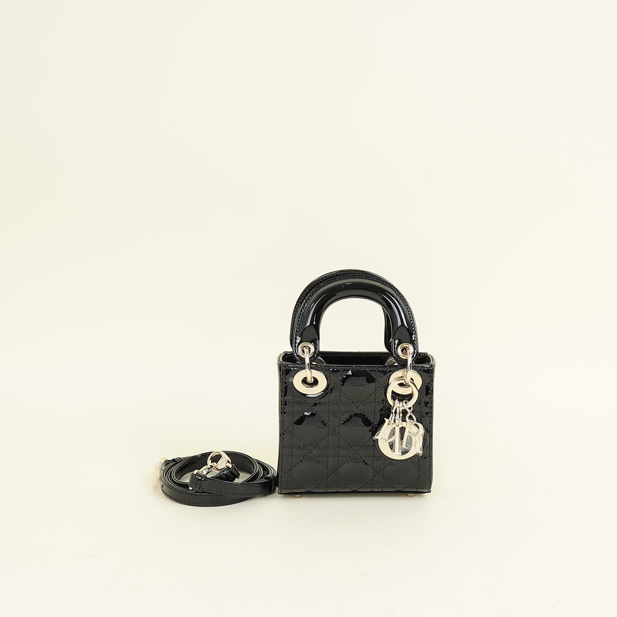 Christian Dior Black Lady Dior Micro Bag