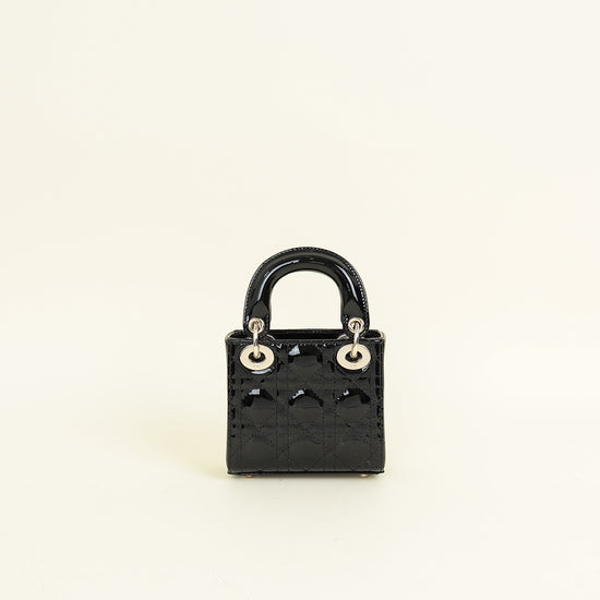 Christian Dior Black Lady Dior Micro Bag