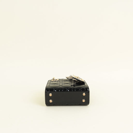 Christian Dior Black Lady Dior Micro Bag