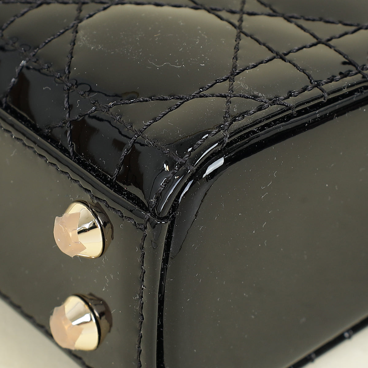 Christian Dior Black Lady Dior Micro Bag