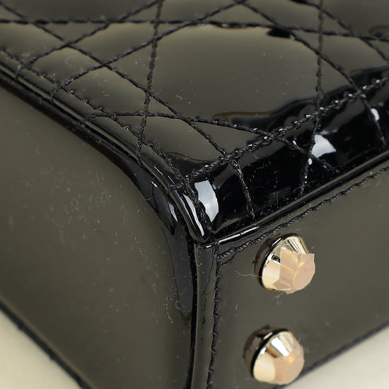 Christian Dior Black Lady Dior Micro Bag