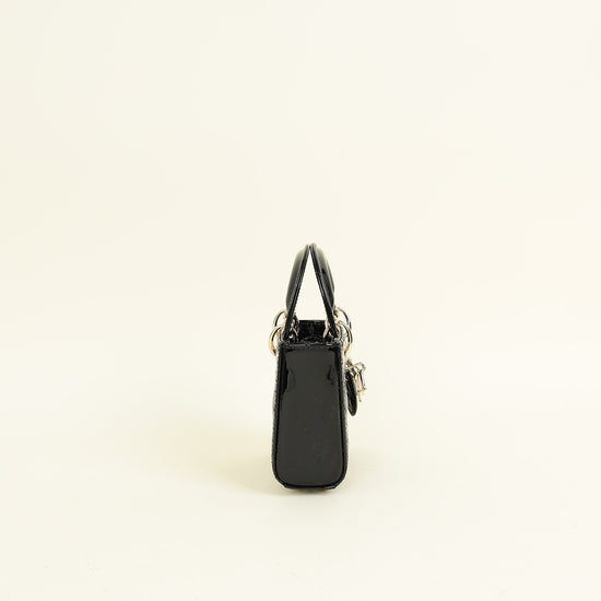 Christian Dior Black Lady Dior Micro Bag