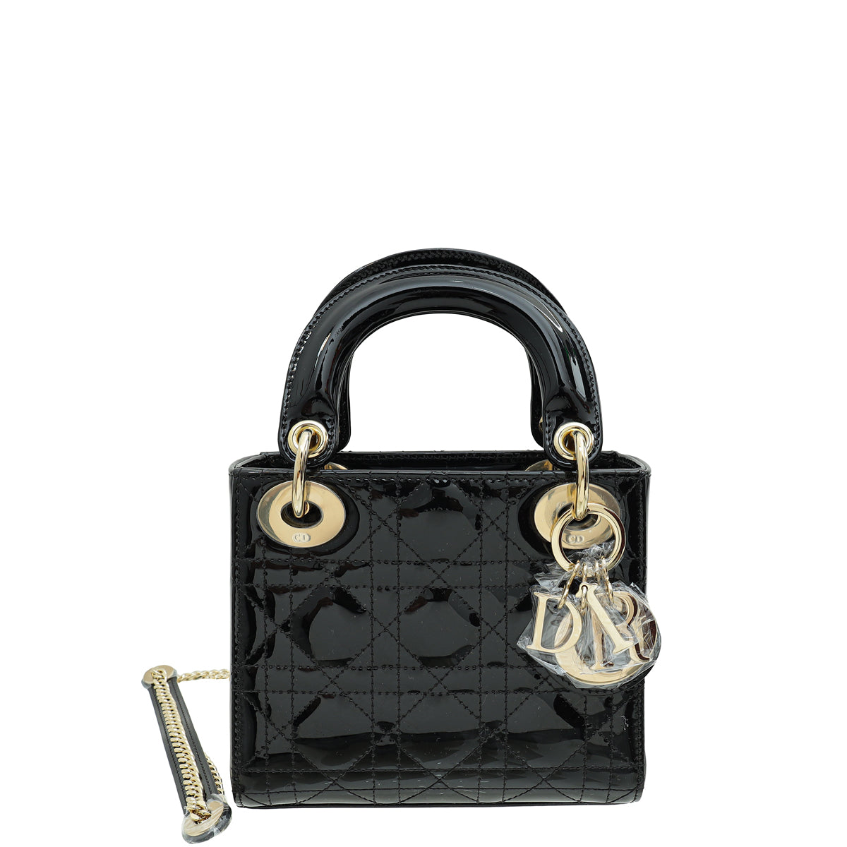 Christian Dior Black Lady Dior Mini Chain Bag-Christian Dior-THE CLOSET