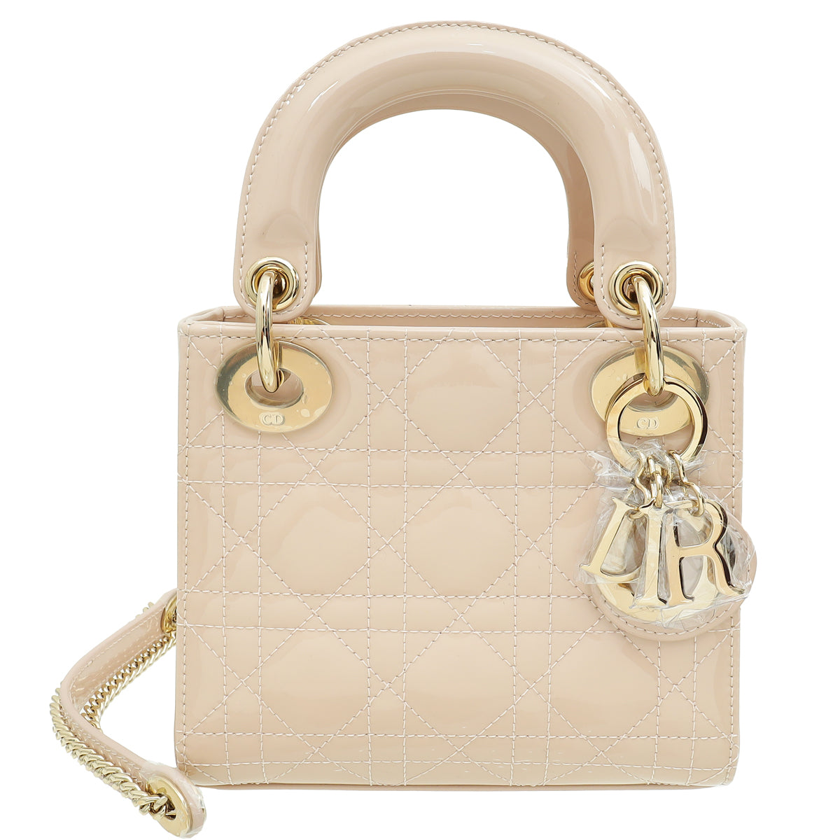 Christian Dior Powder Pink Lady Dior Mini Chain Bag-Christian Dior-THE CLOSET