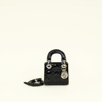Christian Dior Black Lady Dior Micro Bag