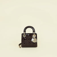 Christian Dior Plum Chain Mini Lady Dior Bag