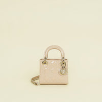 Christian Dior Nude Chain Mini Lady Dior Bag