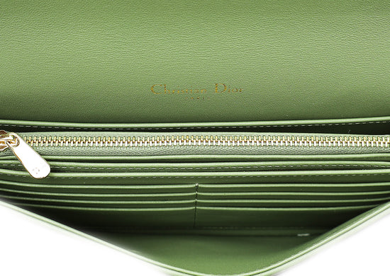 Christian Dior Grayish Olive Lady Dior Chain Pouch – The Closet