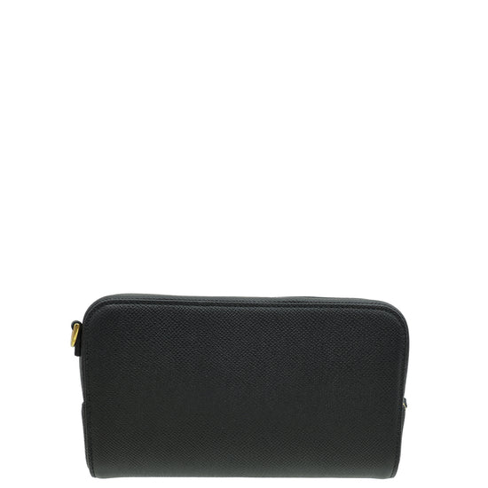 Christian Dior Black Caro Double Pouch Camera Bag