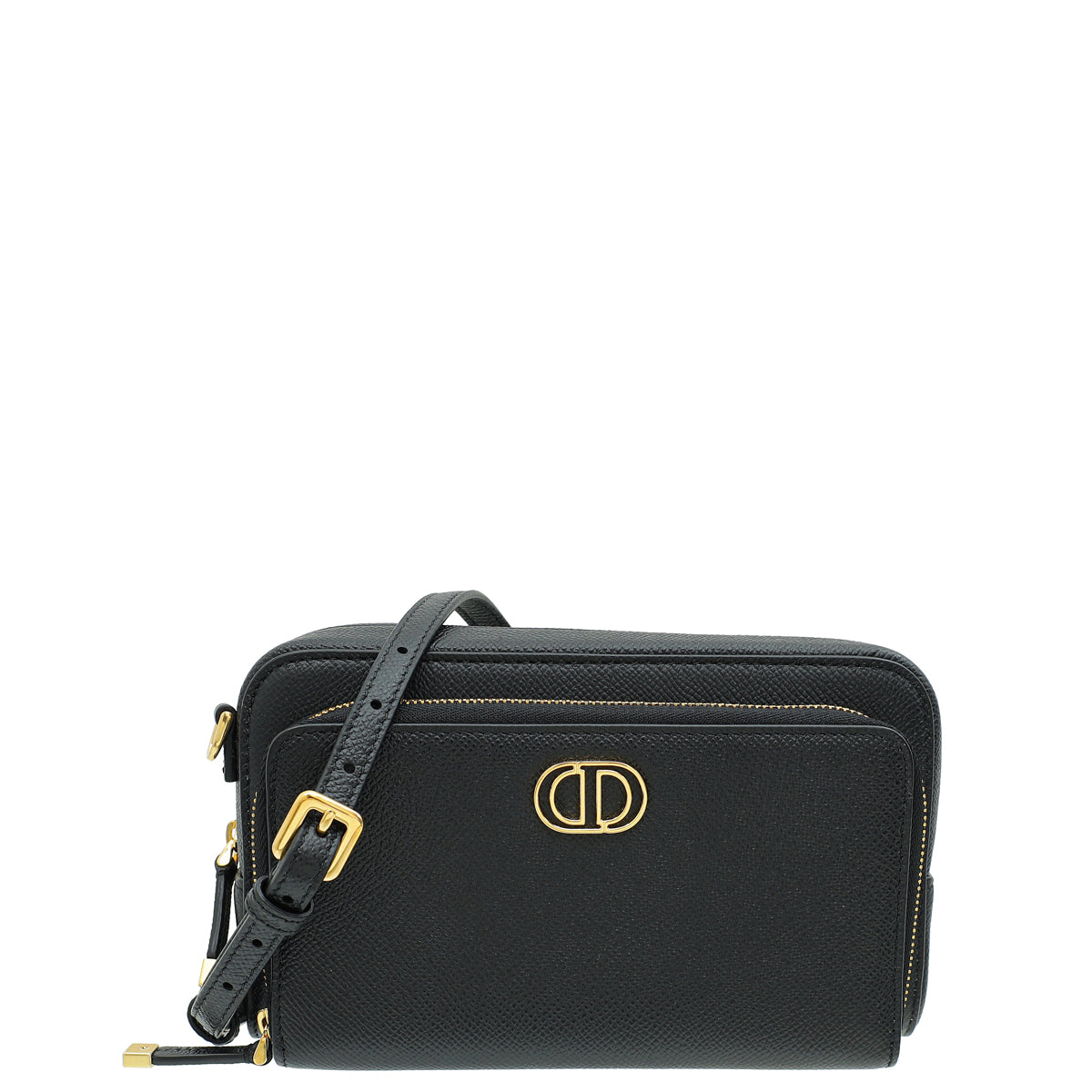Christian Dior Black Caro Double Pouch Camera Bag-Christian Dior-THE CLOSET