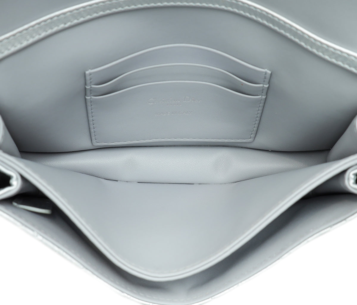 Christian Dior Iridescent Metallic Silver My Dior Cannage Mini Bag
