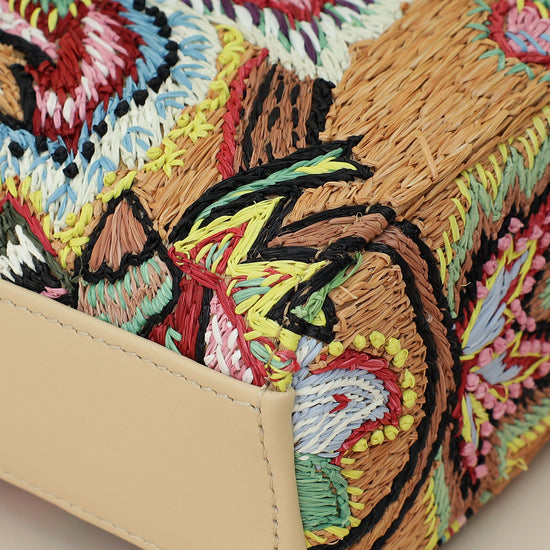 Christian Dior Multicolor Lady D-Joy Medium Raffai Albero della Vita Embroidery Bag-Christian Dior-THE CLOSET