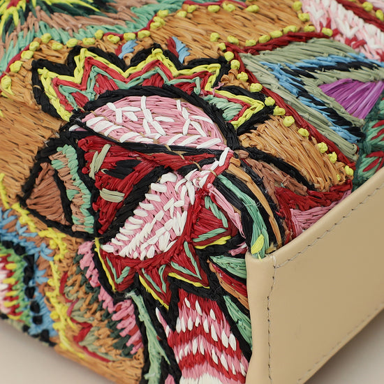 Christian Dior Multicolor Lady D-Joy Medium Raffai Albero della Vita Embroidery Bag-Christian Dior-THE CLOSET