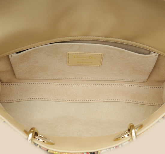 Christian Dior Multicolor Lady D-Joy Medium Raffai Albero della Vita Embroidery Bag-Christian Dior-THE CLOSET