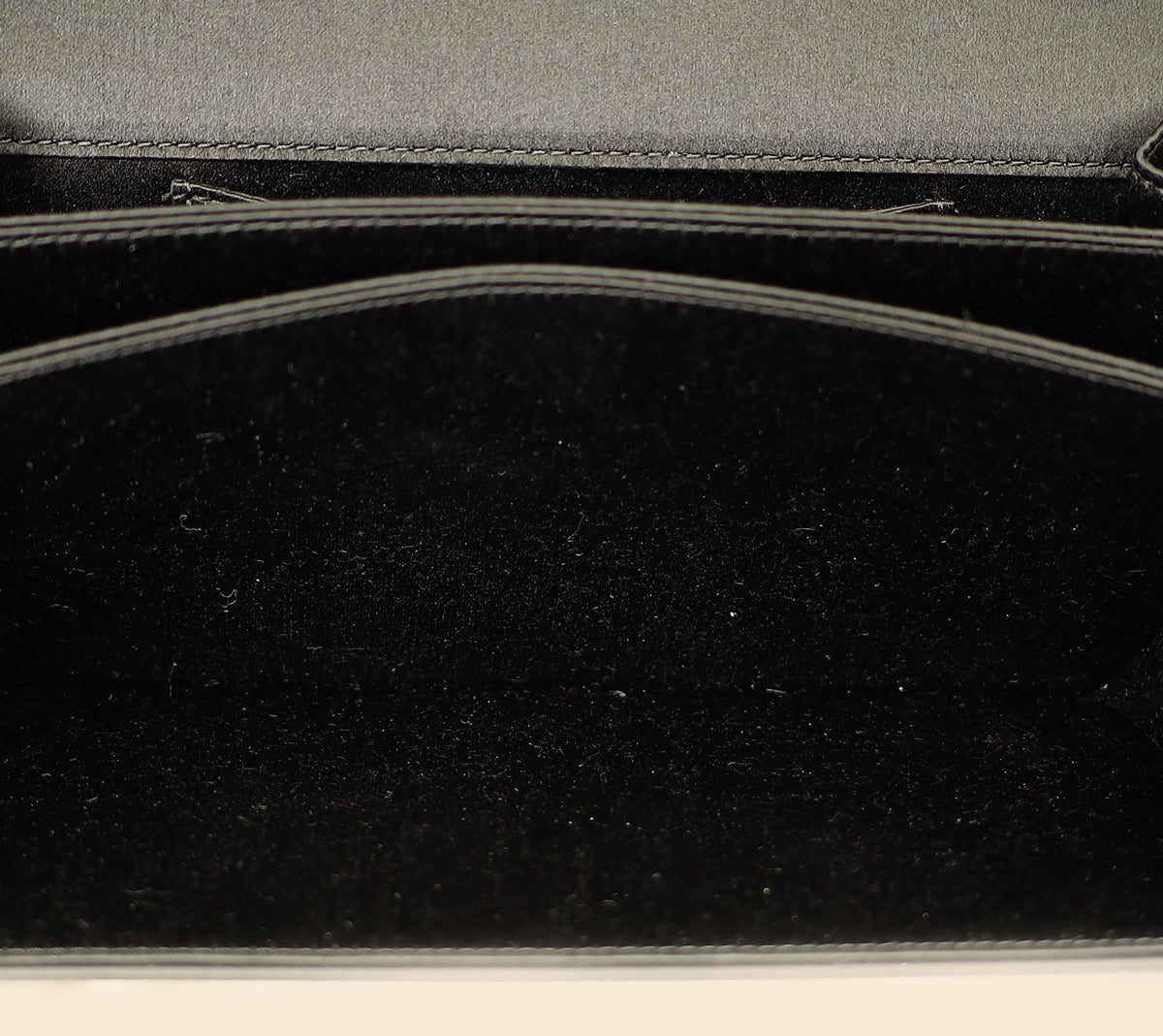 Christian Dior Black D-Bee Satin Evening Clutch Bag-Christian Dior-THE CLOSET